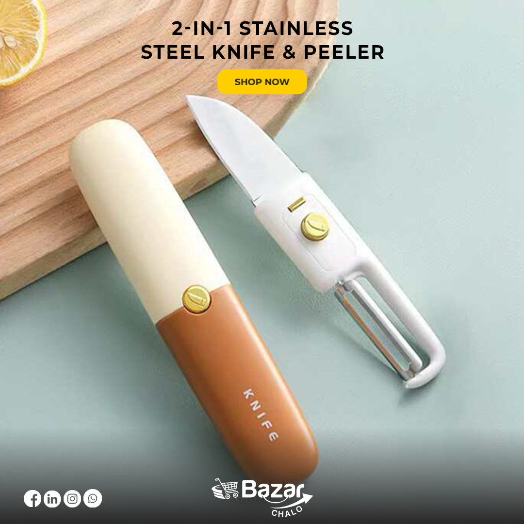 Stainless Steel Knife And Peeler 