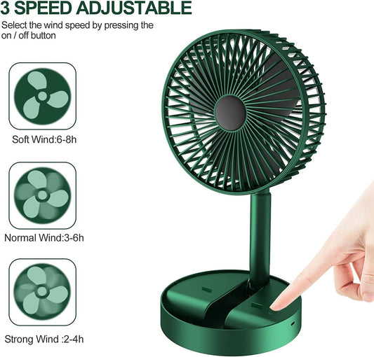 Portable Rechargeable Low Noise Telescopic Fan