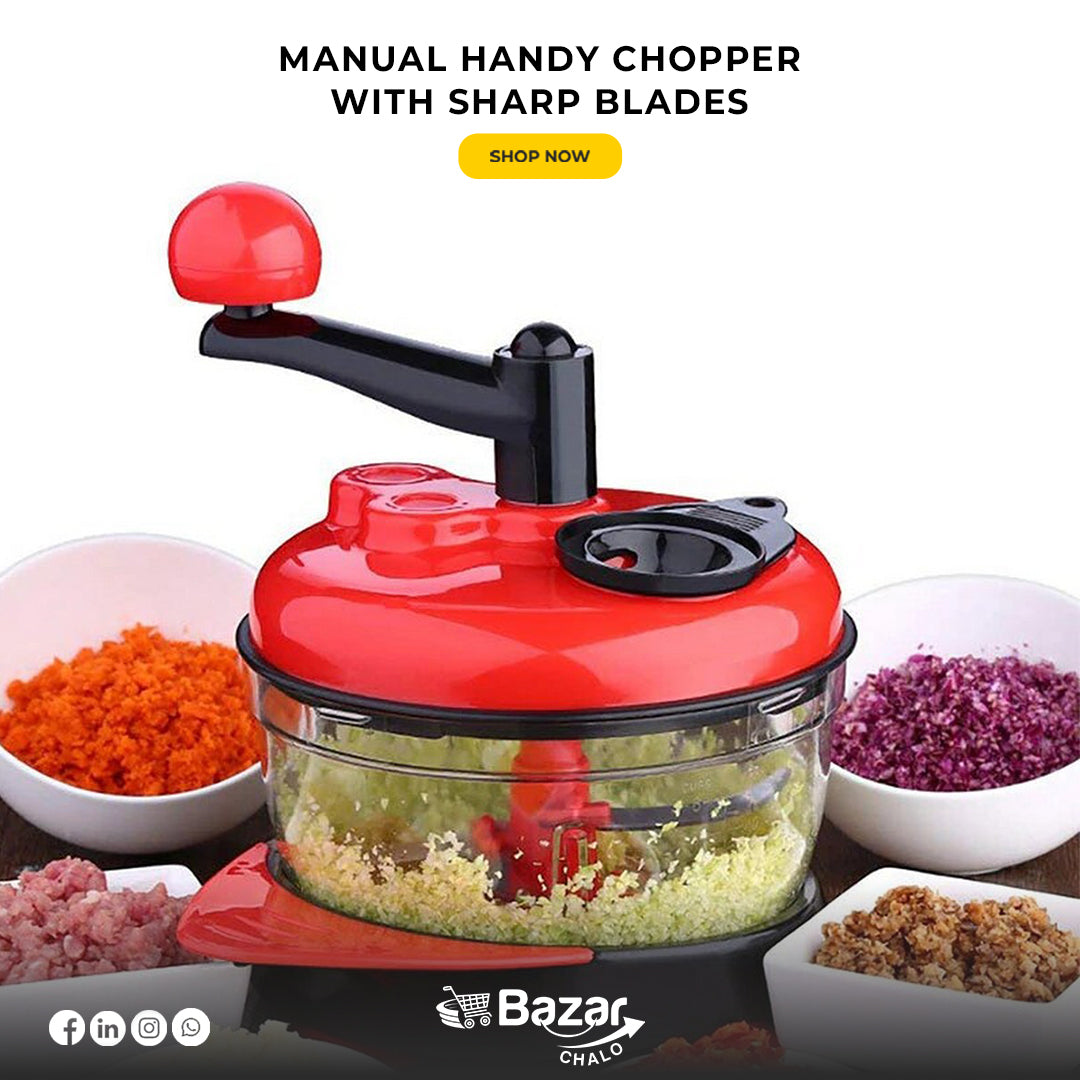 Manual Handy Chopper with sharp blades