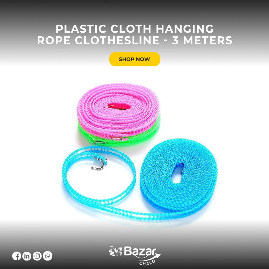 Plastic cloth hanging rope clothes line