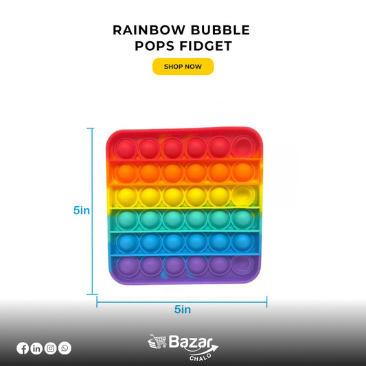 Rainbow Bubble Pops Fidget