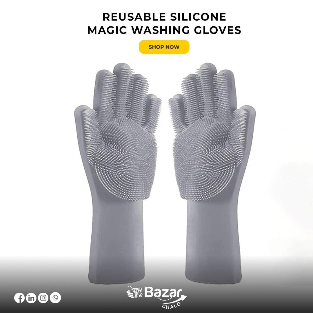 Silicon Dish Washing Gloves 