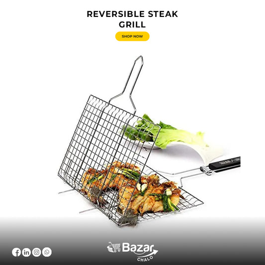 Reversible BBQ Steak Grill