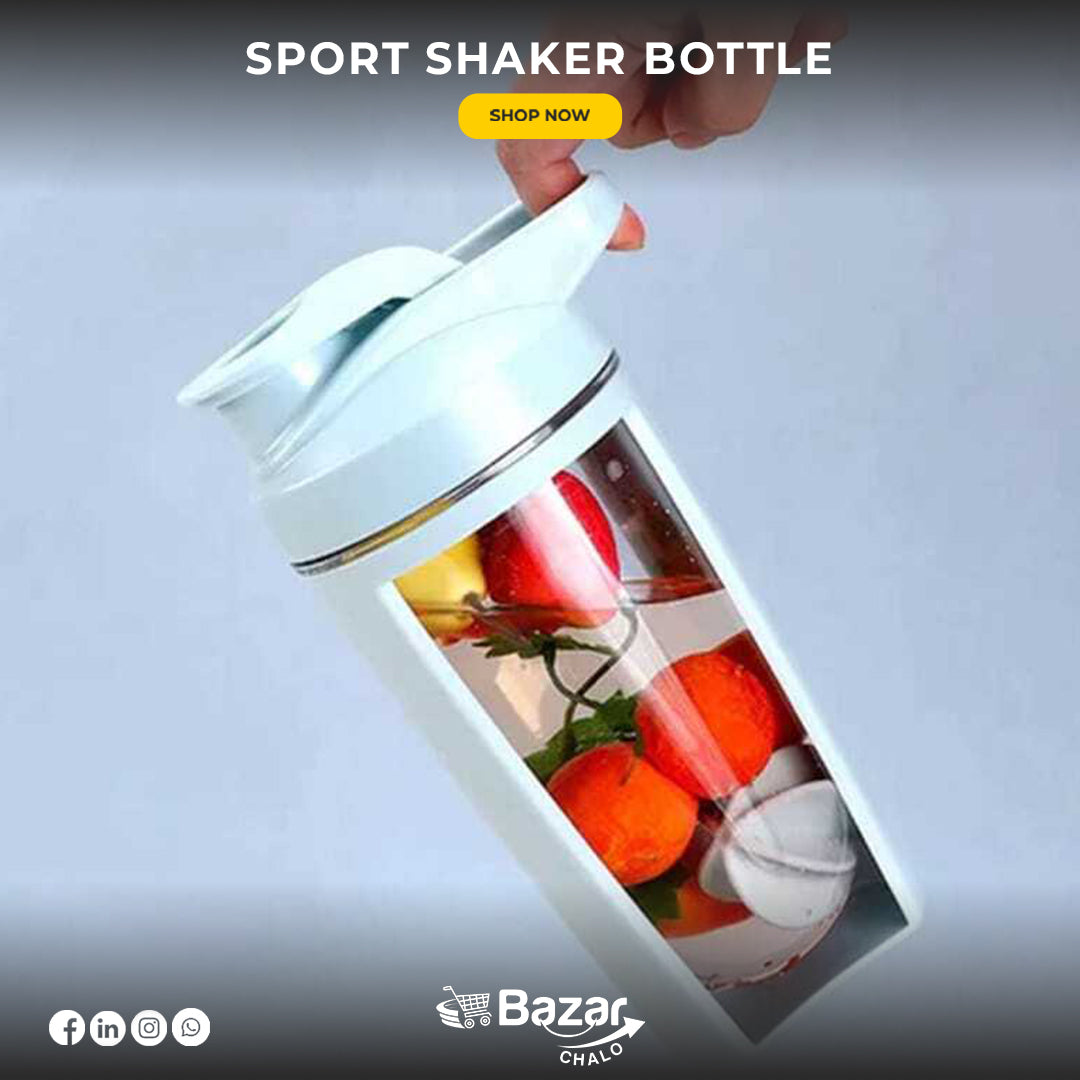 500ml Sport Shaker Bottle | Leak-Proof, Flip Lid, Precise Scale for Protein Shakes