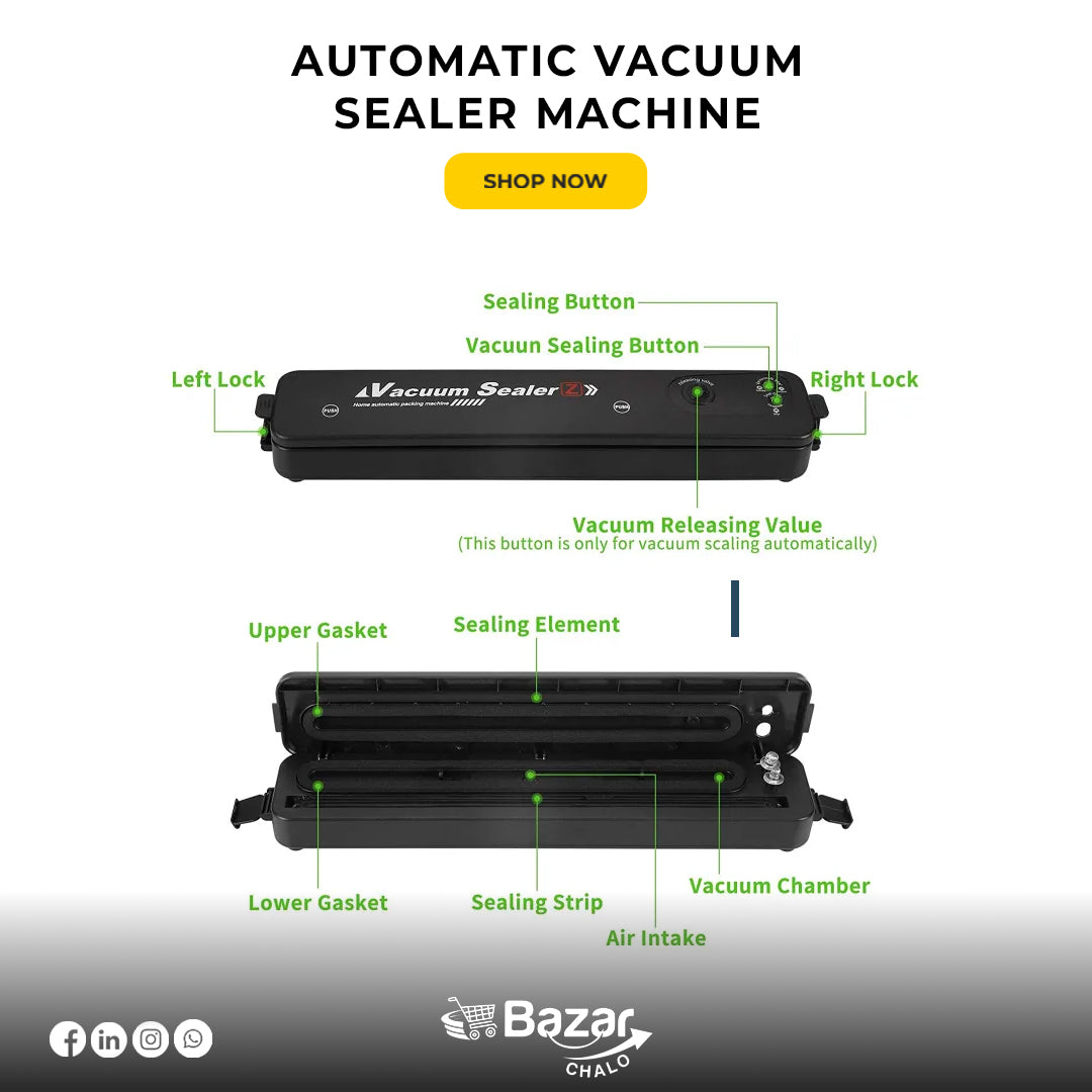 Automatic Vacuum Sealer Machine - Bazar Chalo