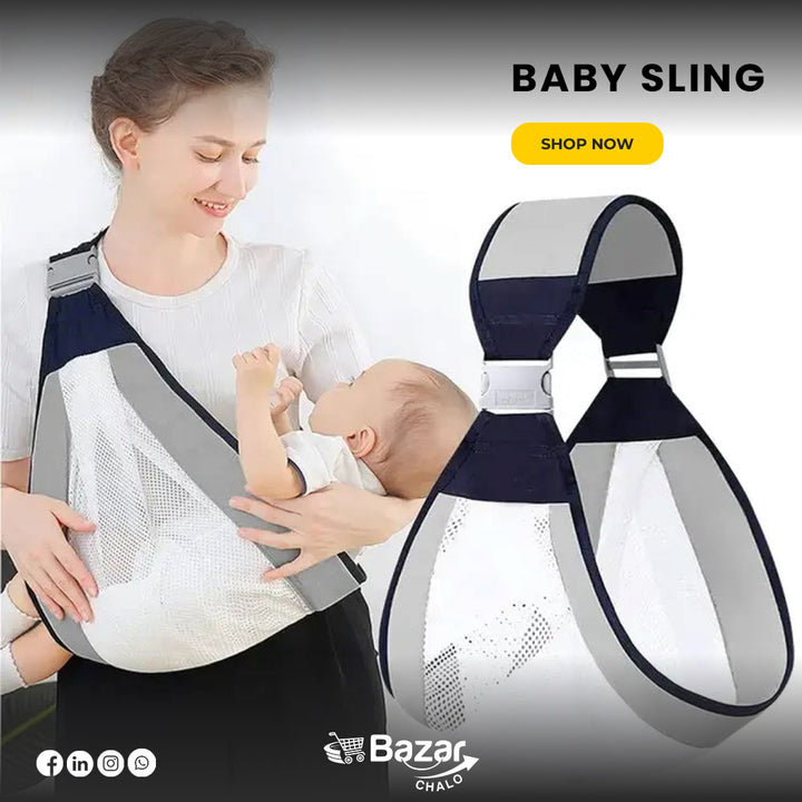 Newborn Baby Carrier Sling Wrap Breathable Backpack - Bazar Chalo