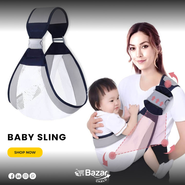 Newborn Baby Carrier Sling Wrap Breathable Backpack - Bazar Chalo